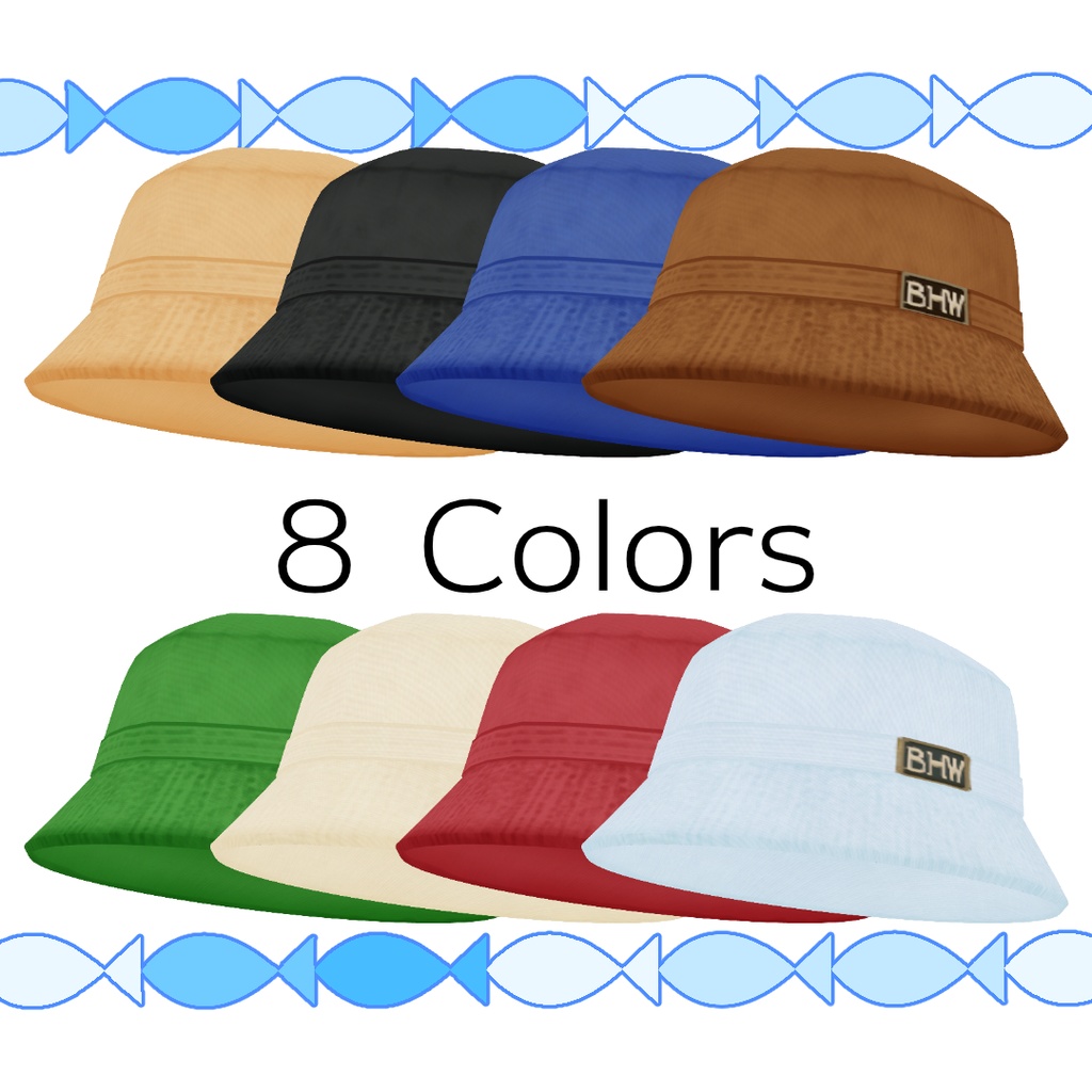 【#VRoid】シンプルなバケットハット