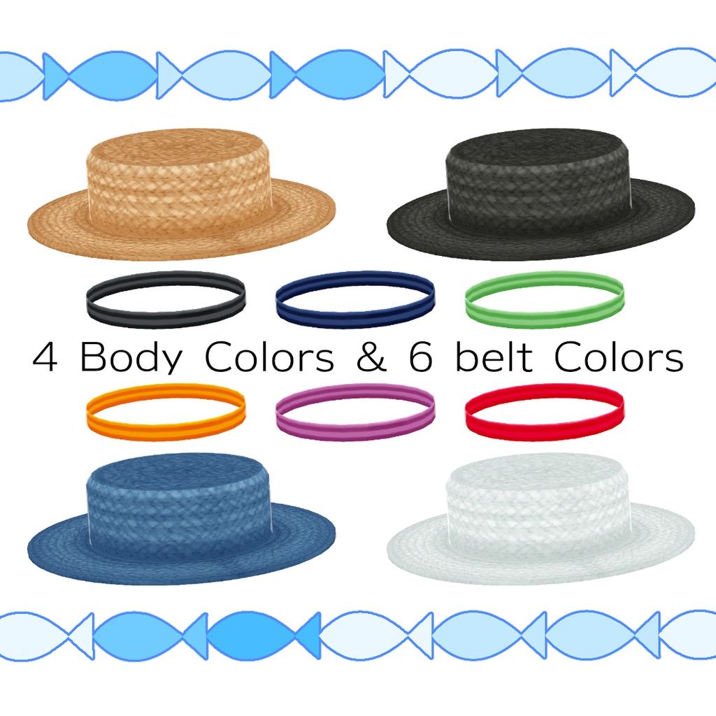 【#VRoid】季節のカンカン帽