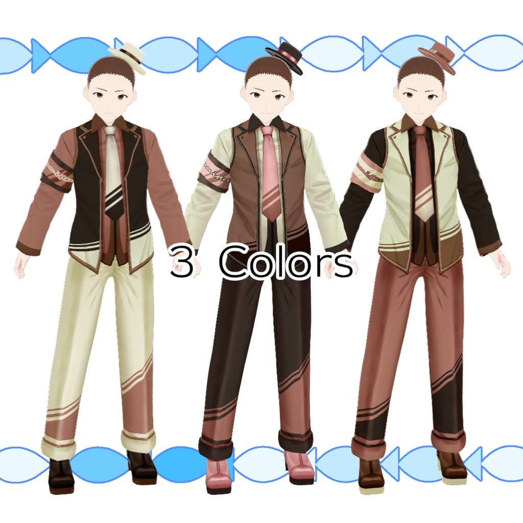 【#VRoid】バレンタインスーツ