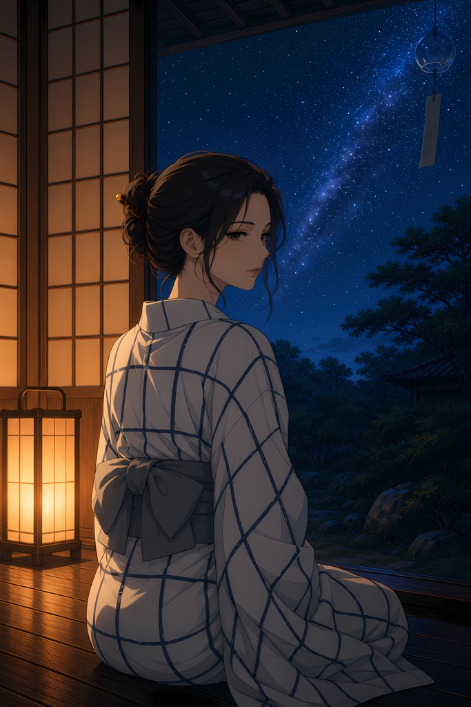 【全24枚】縁側旅館シリーズ｜8キャラ×3シーン｜浴衣アニメイラスト素材集