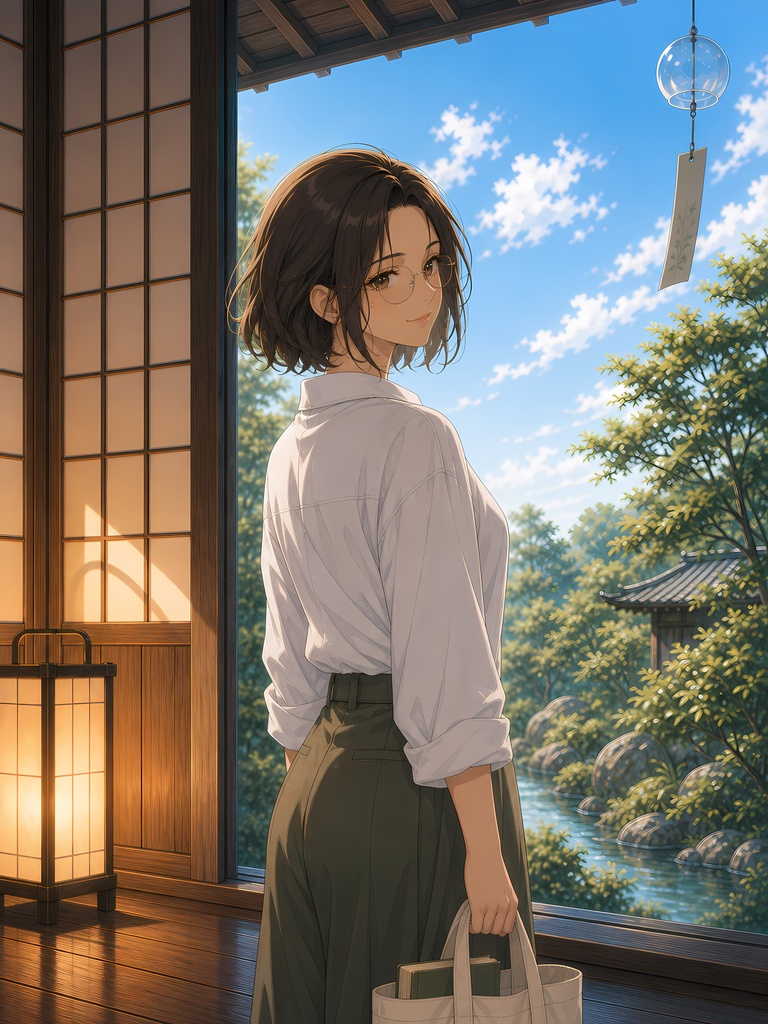 【全24枚】縁側旅館シリーズ|8キャラ×3シーン|浴衣アニメイラスト素材集