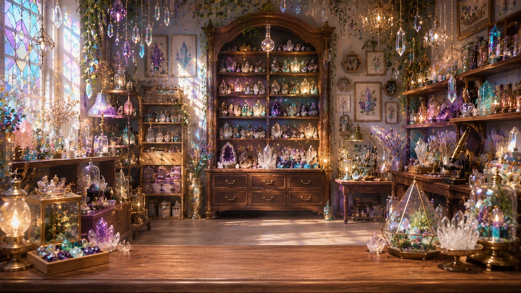 【配信背景】魔法鉱石の販売店【無料】