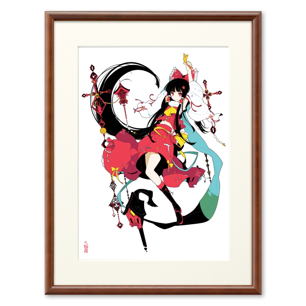 霊夢☆複製画