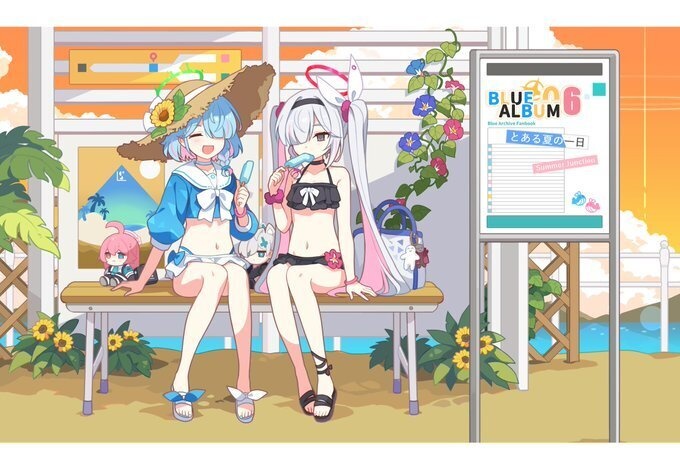 C108新刊「BLUE ALBUM 06-とある夏の一日」単品とグッズばら売り