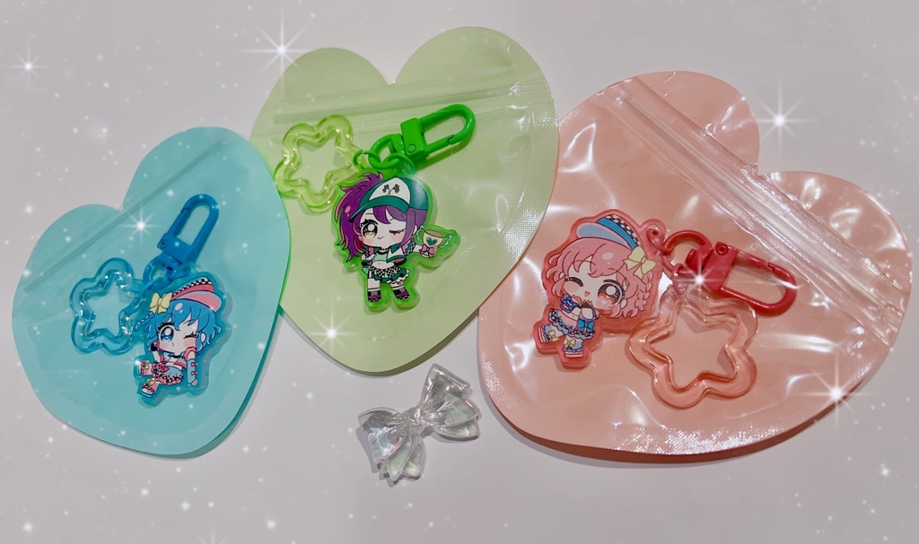 NEW🌟クリア星チャーム付きDRSアクキー