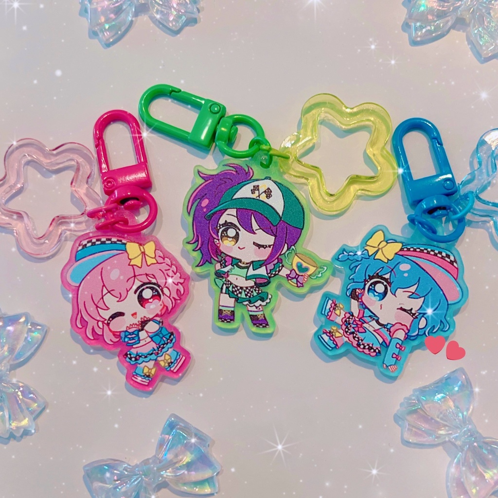 NEW🌟クリア星チャーム付きDRSアクキー