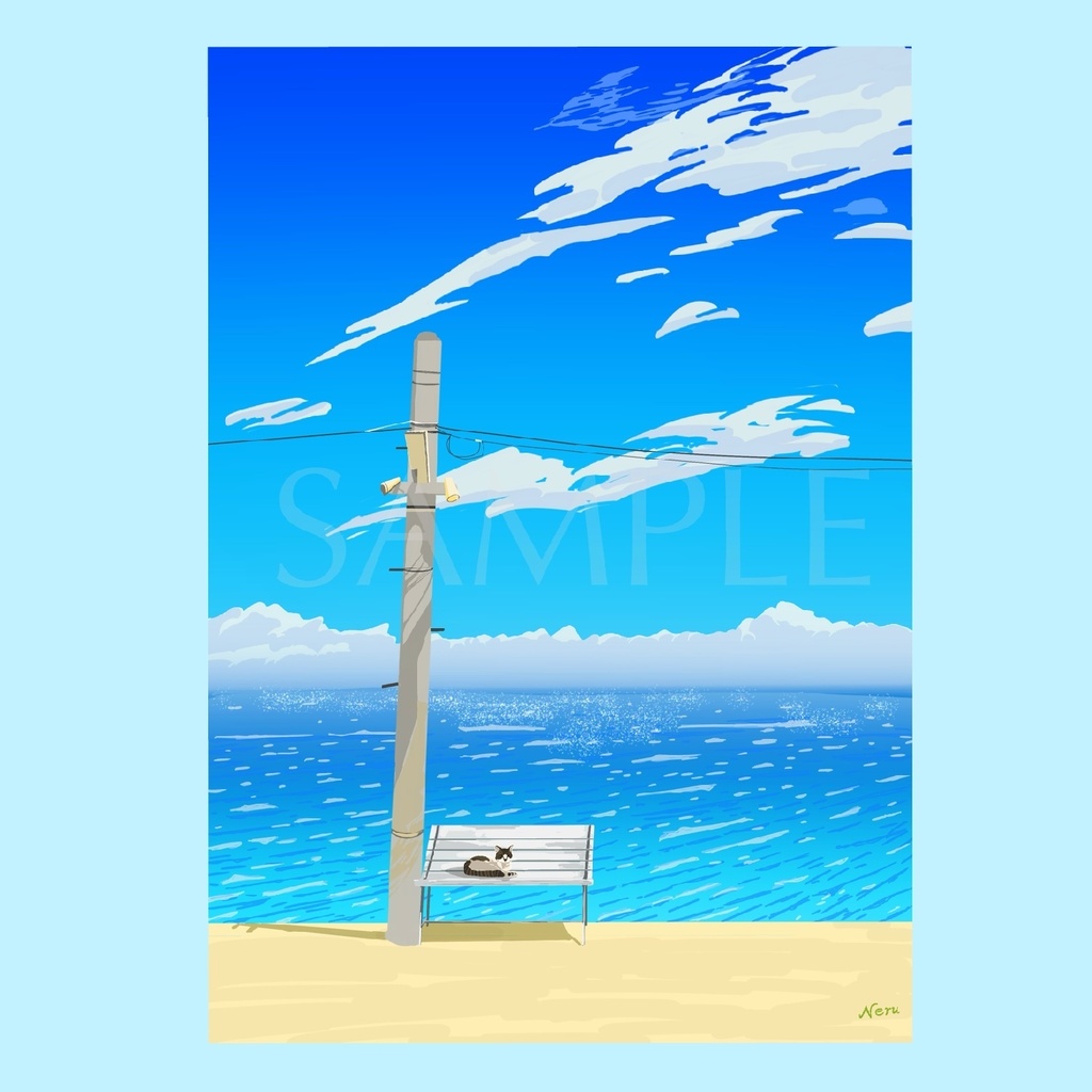海辺の駅で一休み