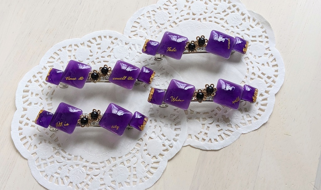 刀剣男士 へし切長谷部イメージ レジンバレッタ