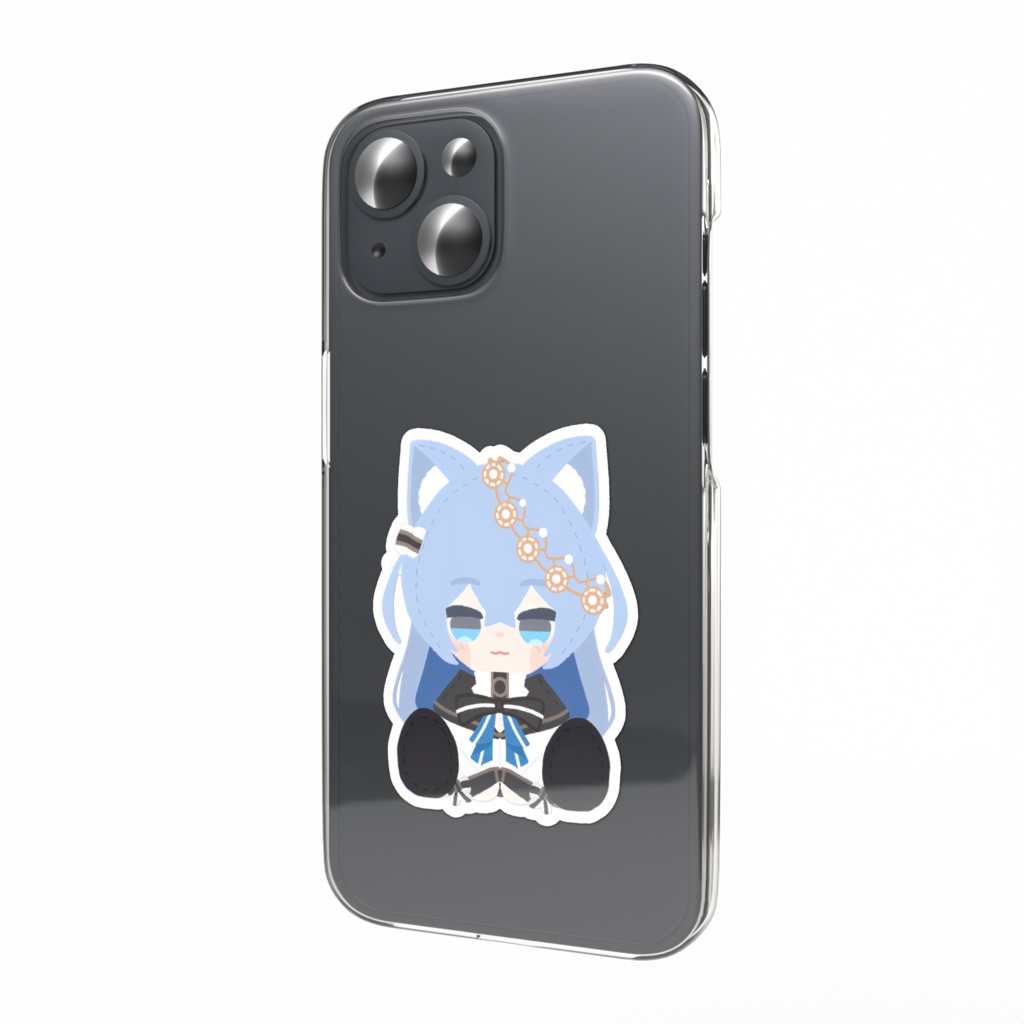 おすわりいろはのスマホステッカー