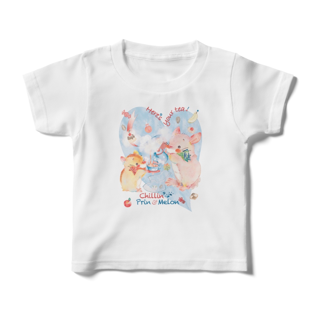 for Kids🧸まったり❜ぷりん&めろん🌻 おつかれさまTシャツ