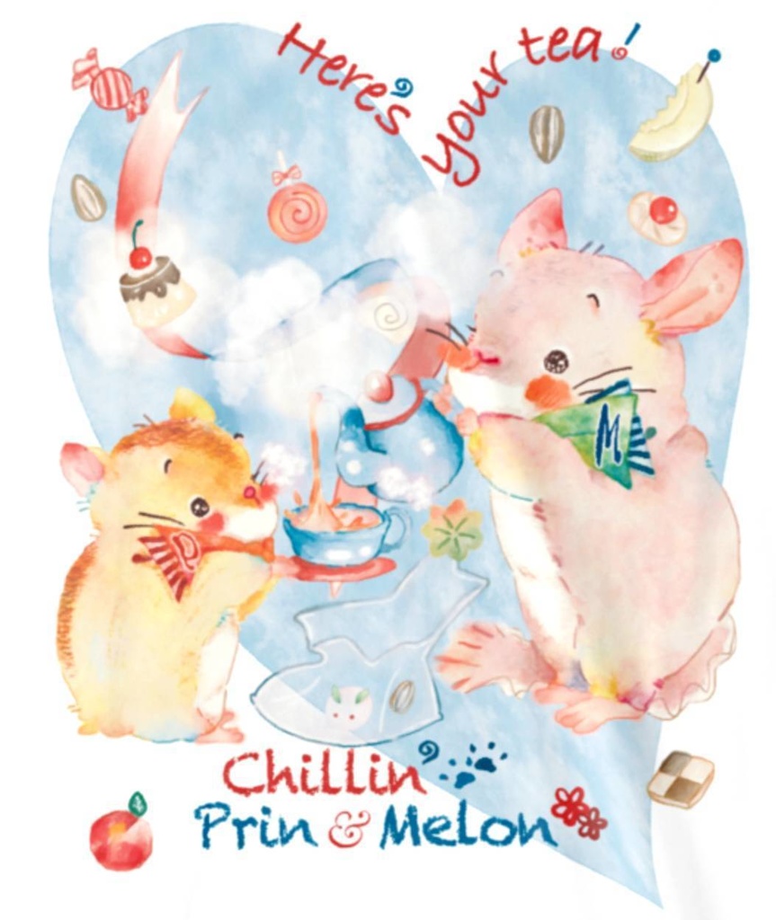 for Kids🧸まったり❜ぷりん&めろん🌻 おつかれさまTシャツ