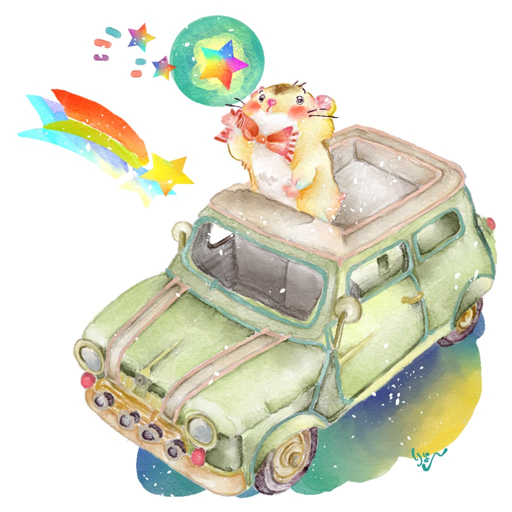 アクリルキーホルダー ❉ ハムスター ぷりん