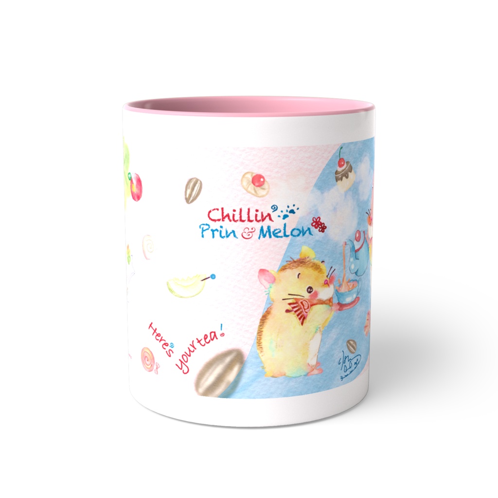 ❖ぷりんとめろんの❝おもてなしマグカップ❞_pink