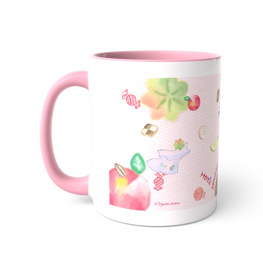 ❖ぷりんとめろんの❝おもてなしマグカップ❞_pink