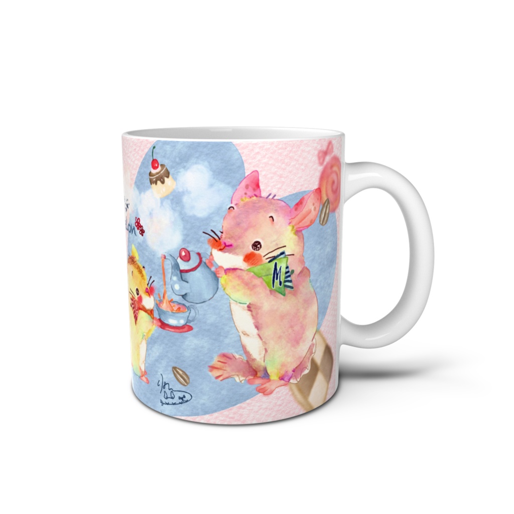 ❖ぷりんとめろんの❝おもてなしマグカップ❞_ノーマル