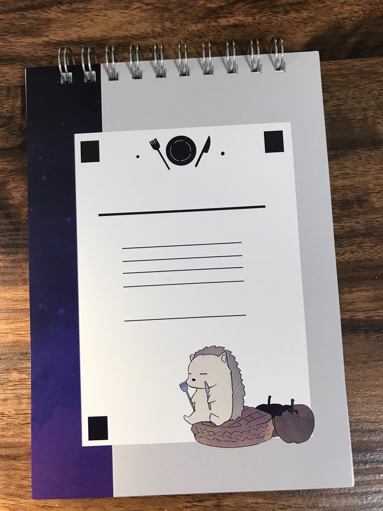 A6メモ帳(ハリネズミ)