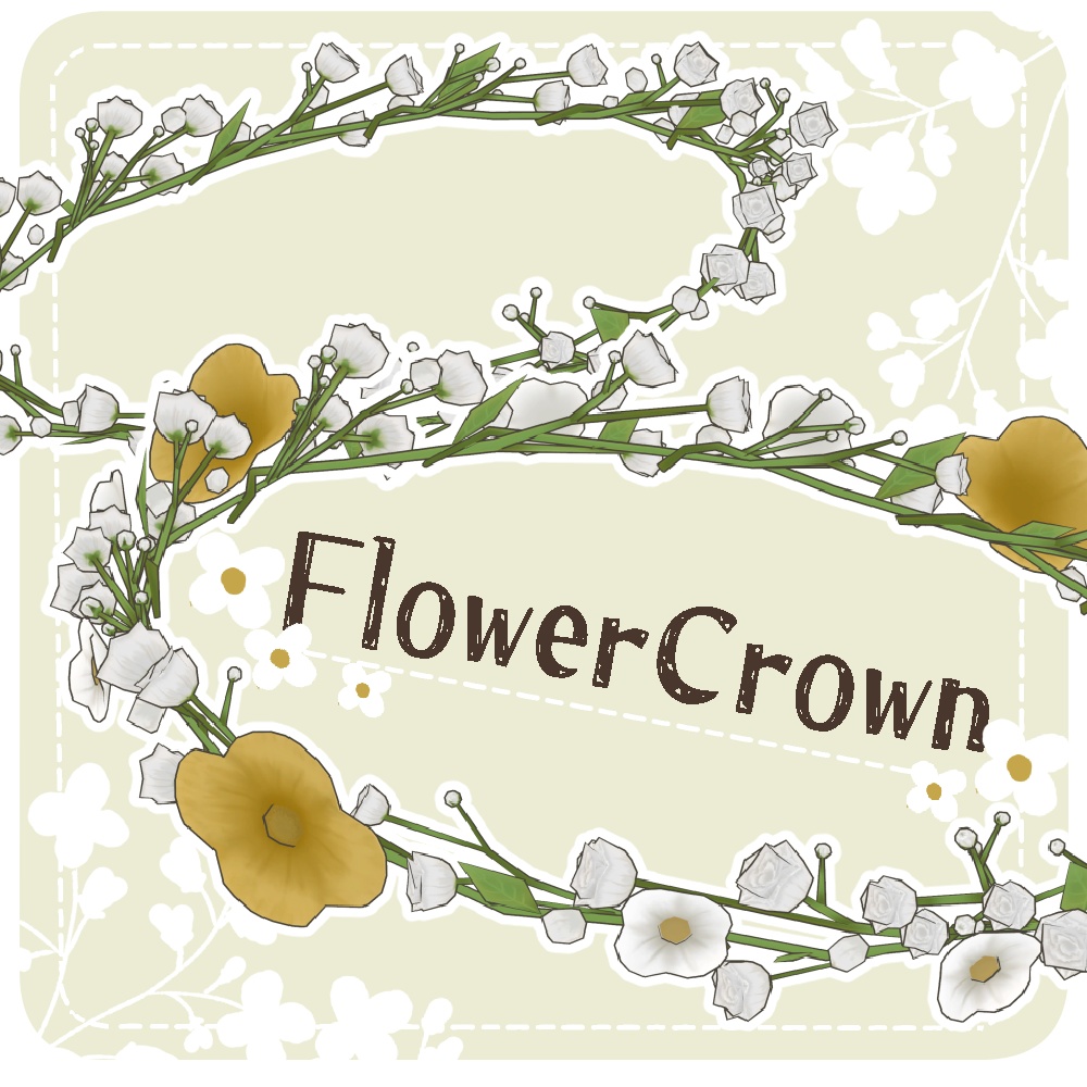 FlowerCrown【3Dアクセサリー】