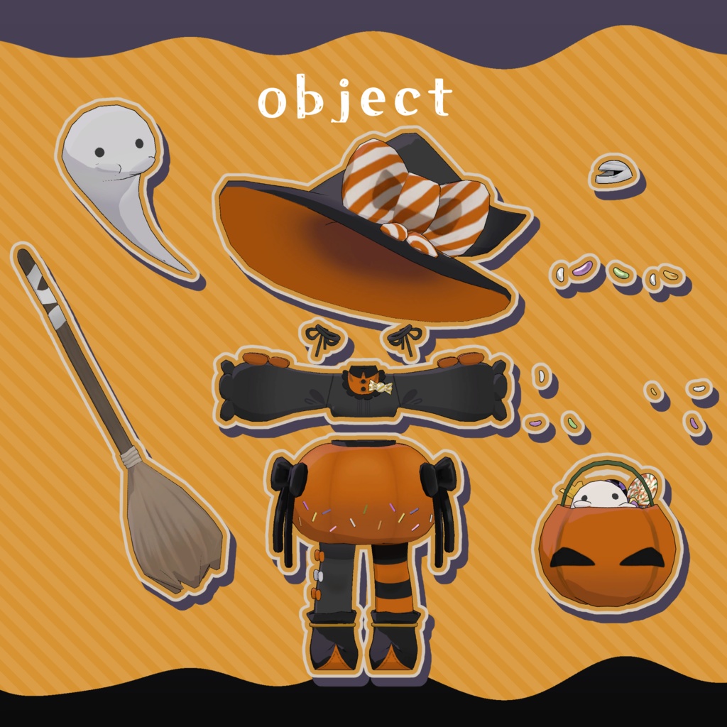 【3D衣装】かぼちゃ魔女【フィーナ専用】