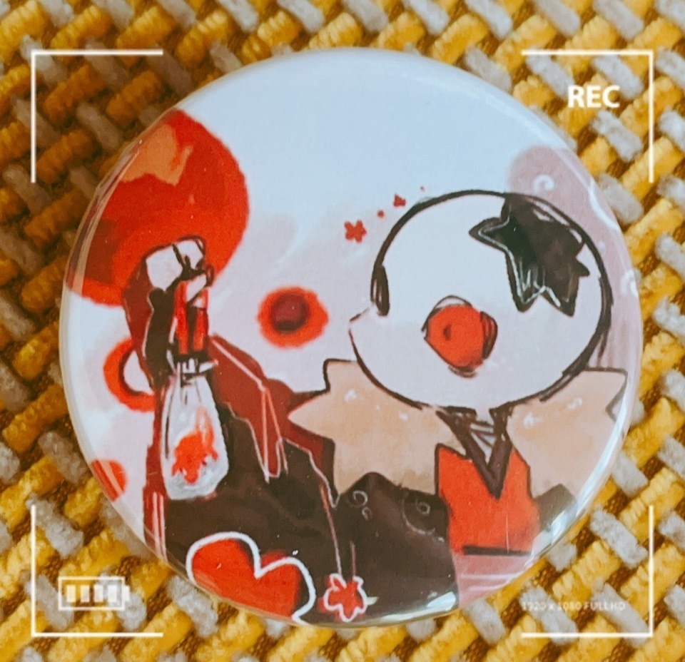 ホラーさん　缶バッジ