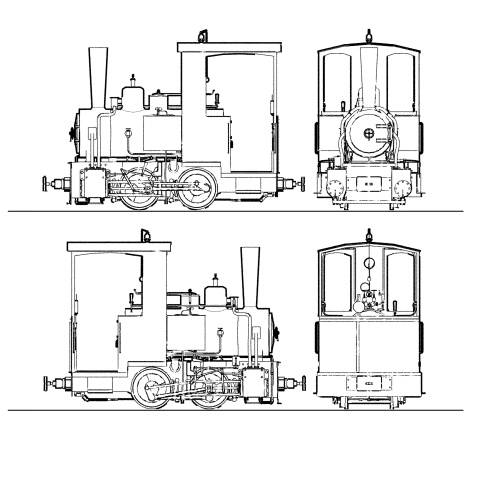 【3Dモデル】ミニ機関車