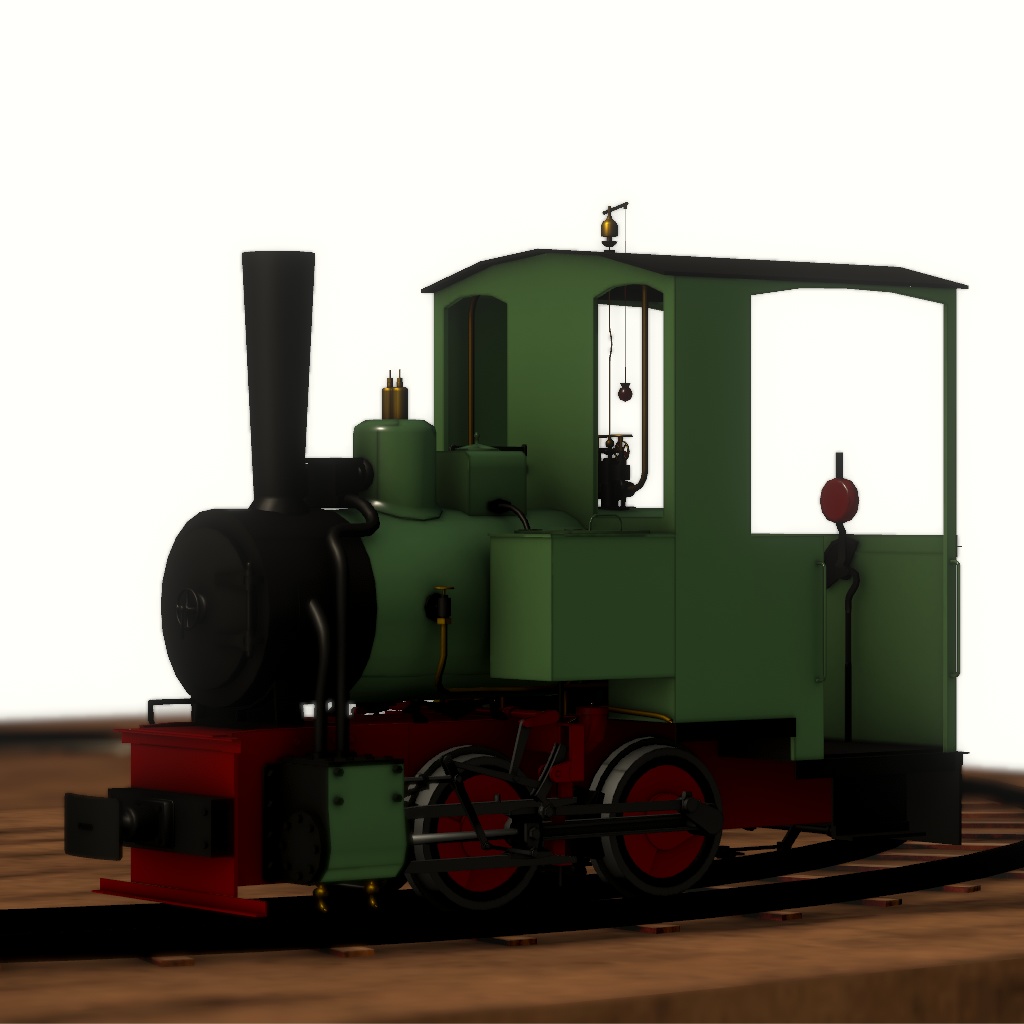 【3Dモデル】ミニ機関車