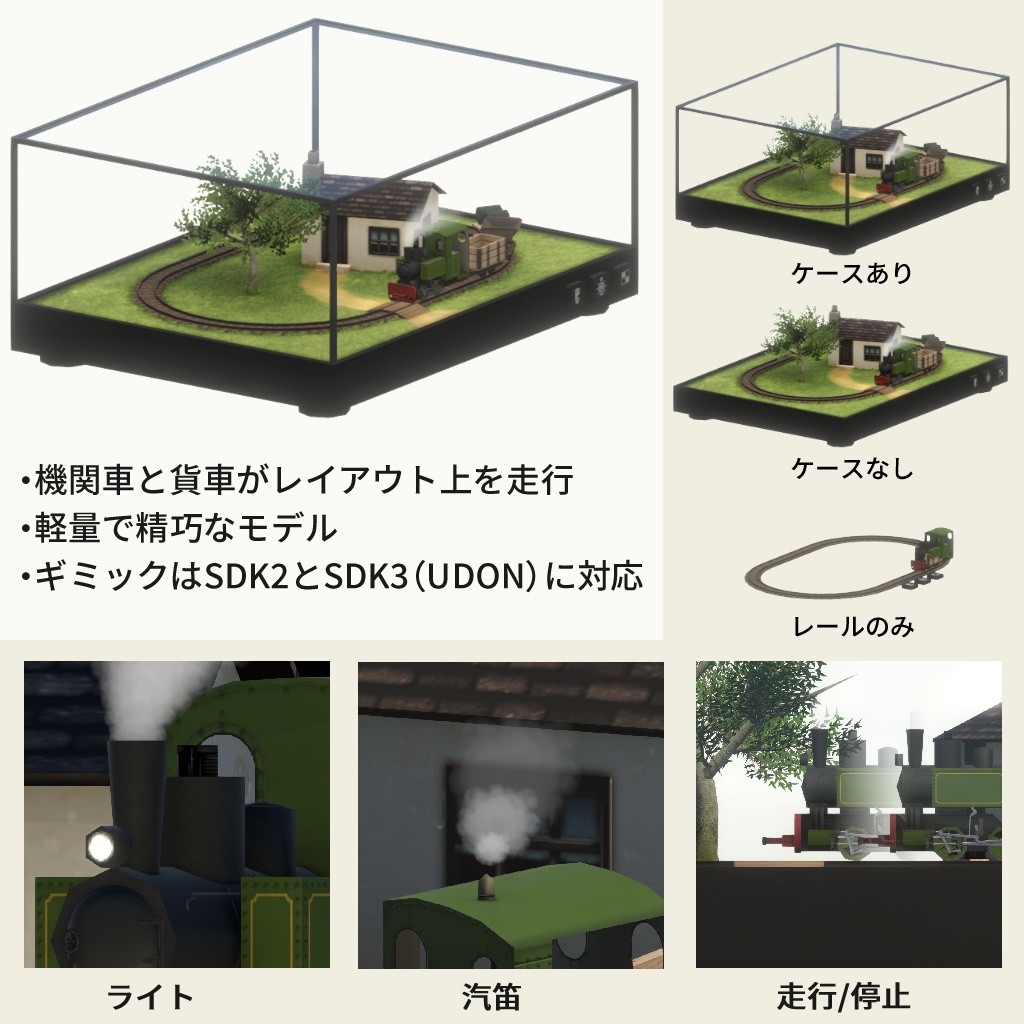 3Dモデル - ミニトレインセット No2 -