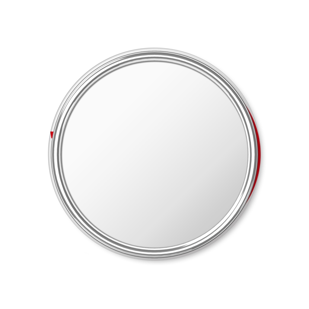 眼球歯茎ちゃん缶ミラー【赤抜き】