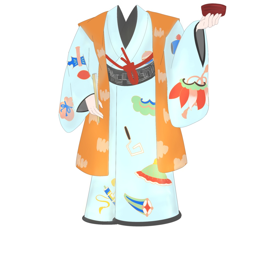 【無料】外郎売(衣装素材)【PNG透過】