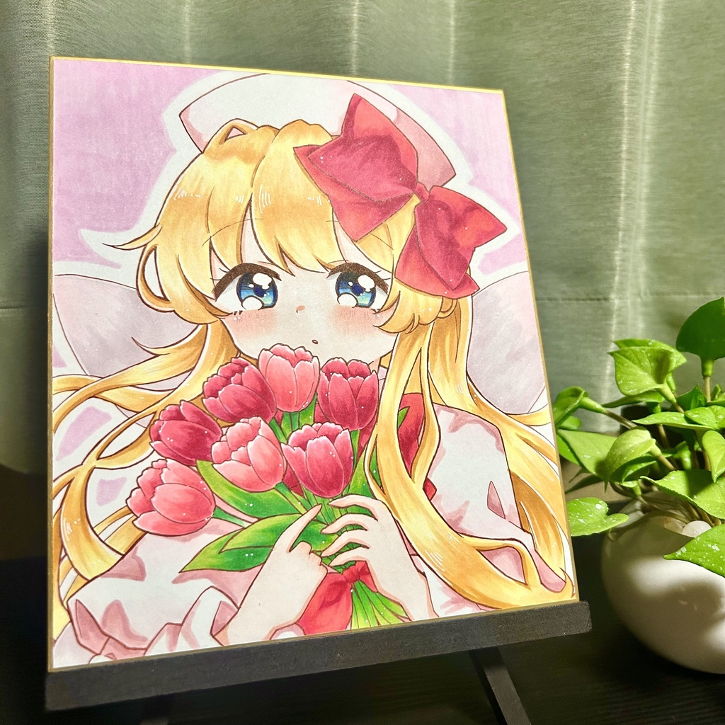 『原画』リリーホワイト 中色紙