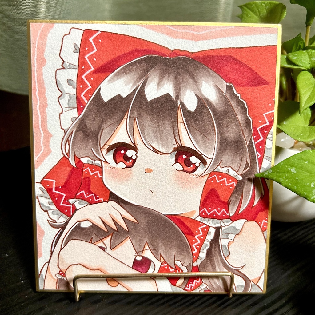 『原画』博麗霊夢 小色紙