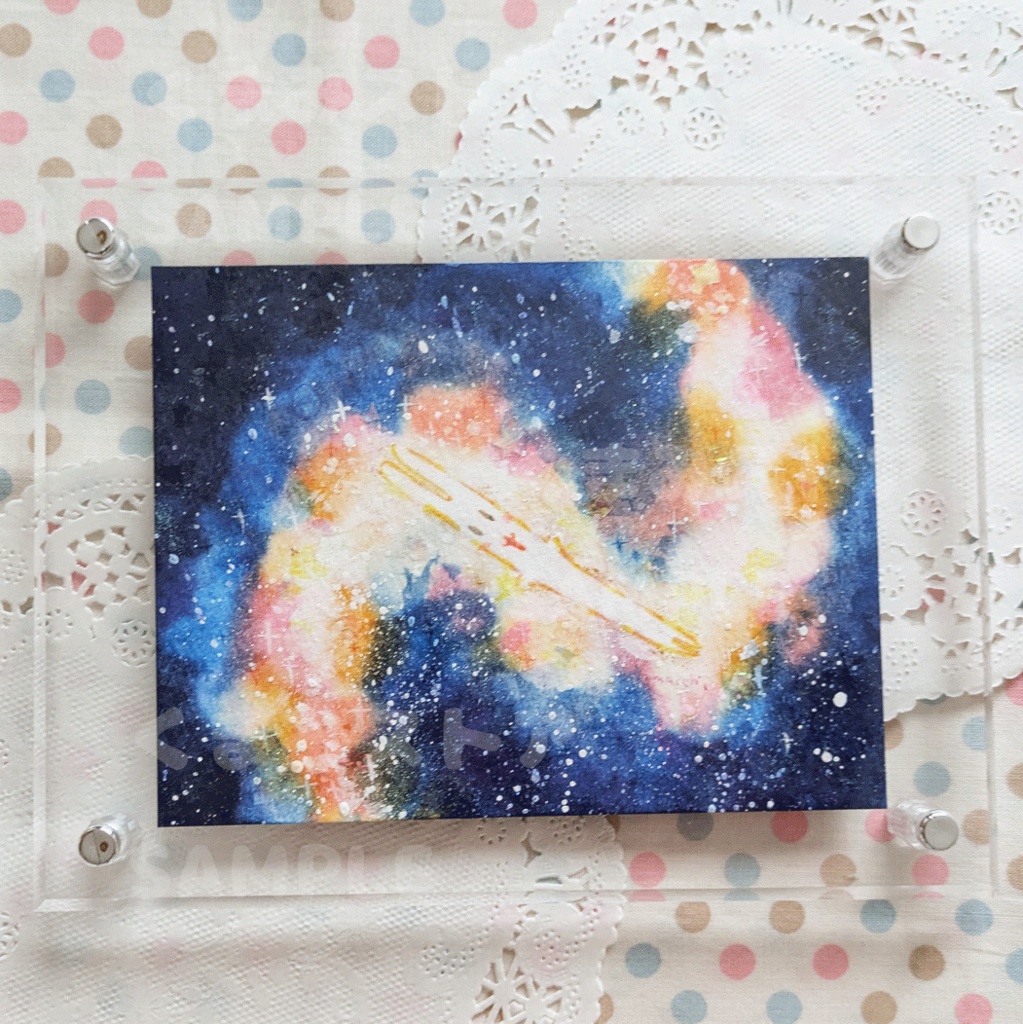 【ポスカサイズ原画】棒うずまき銀河