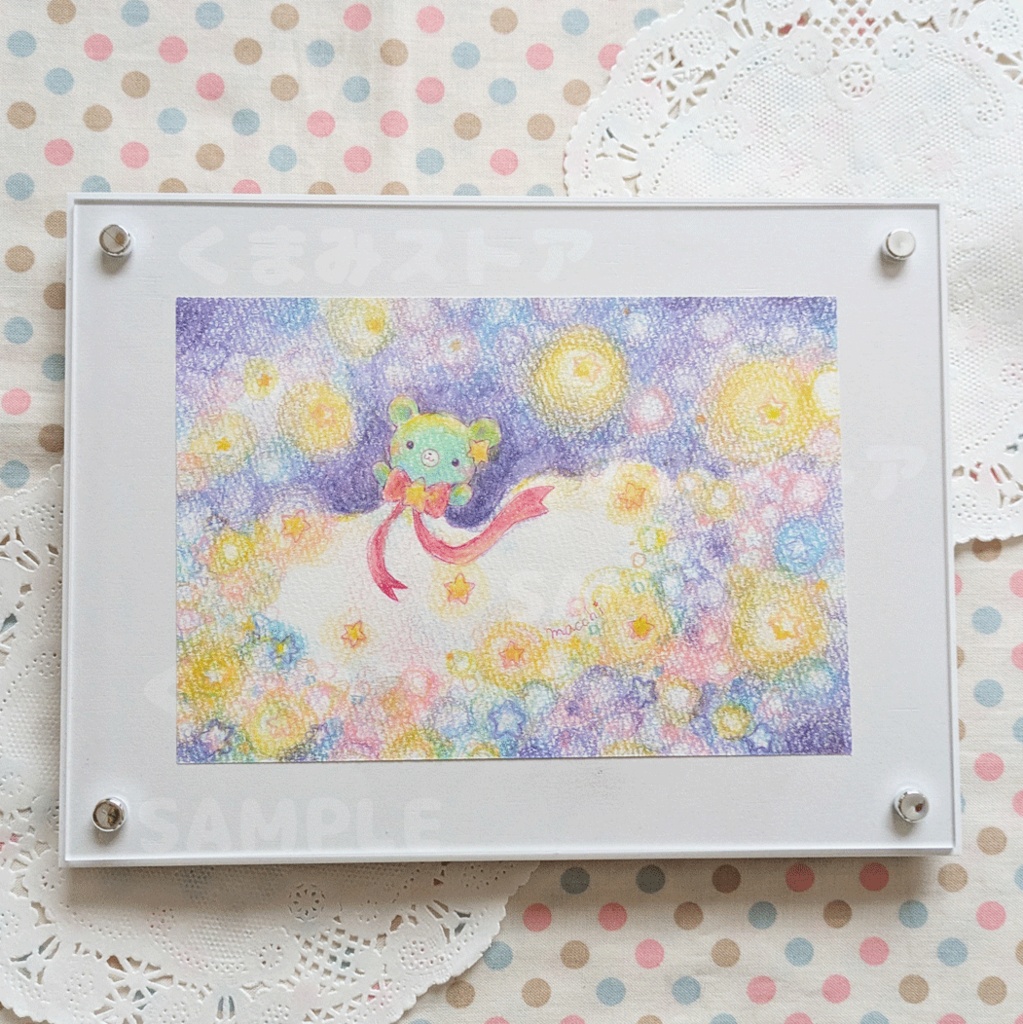 【ポスカサイズ原画】星屑ドレス