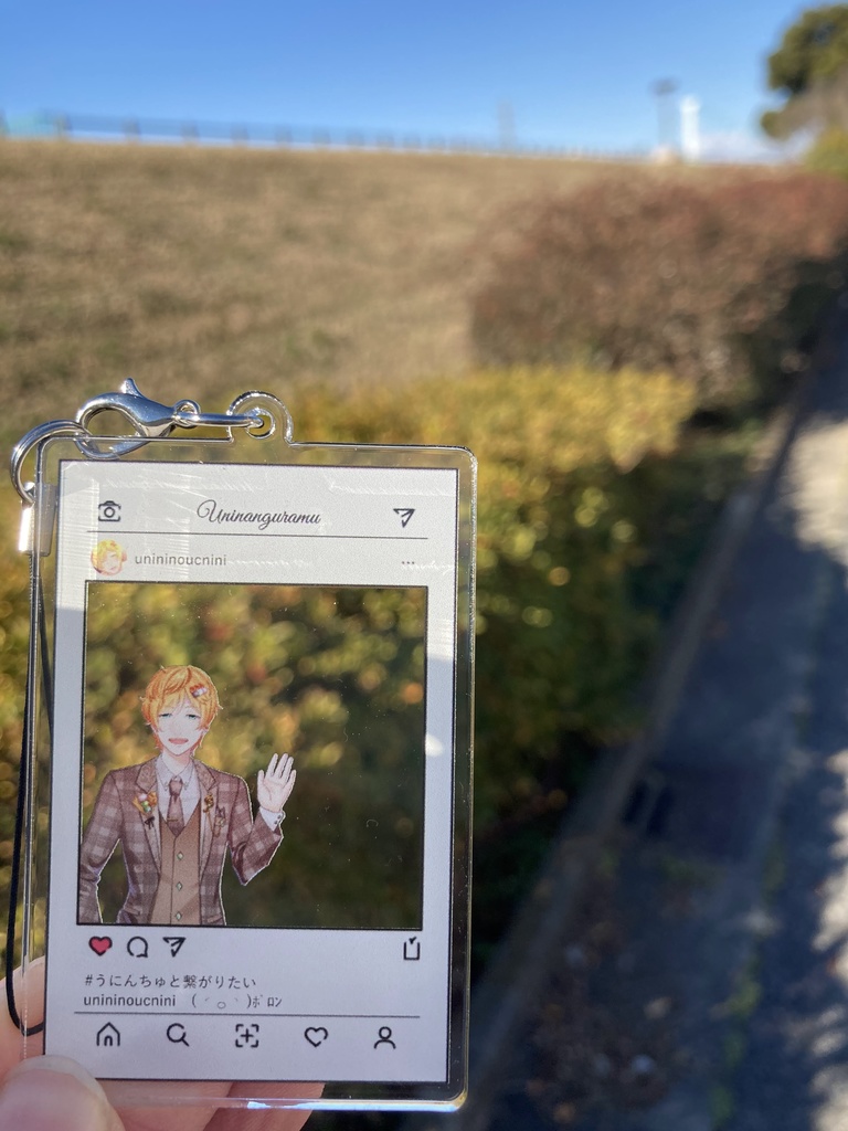 インスタ風アクリルキー　みたらしうにに