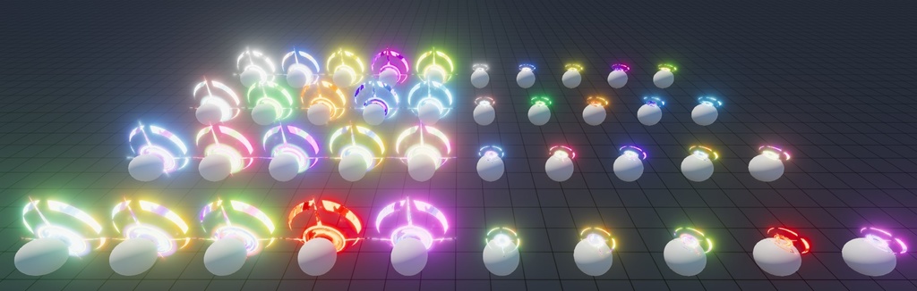 [VRChat] AudioLinked Halo v.1 20 Pack |【VRChat】オーディオリンク ハロー v.1 20個セット ...