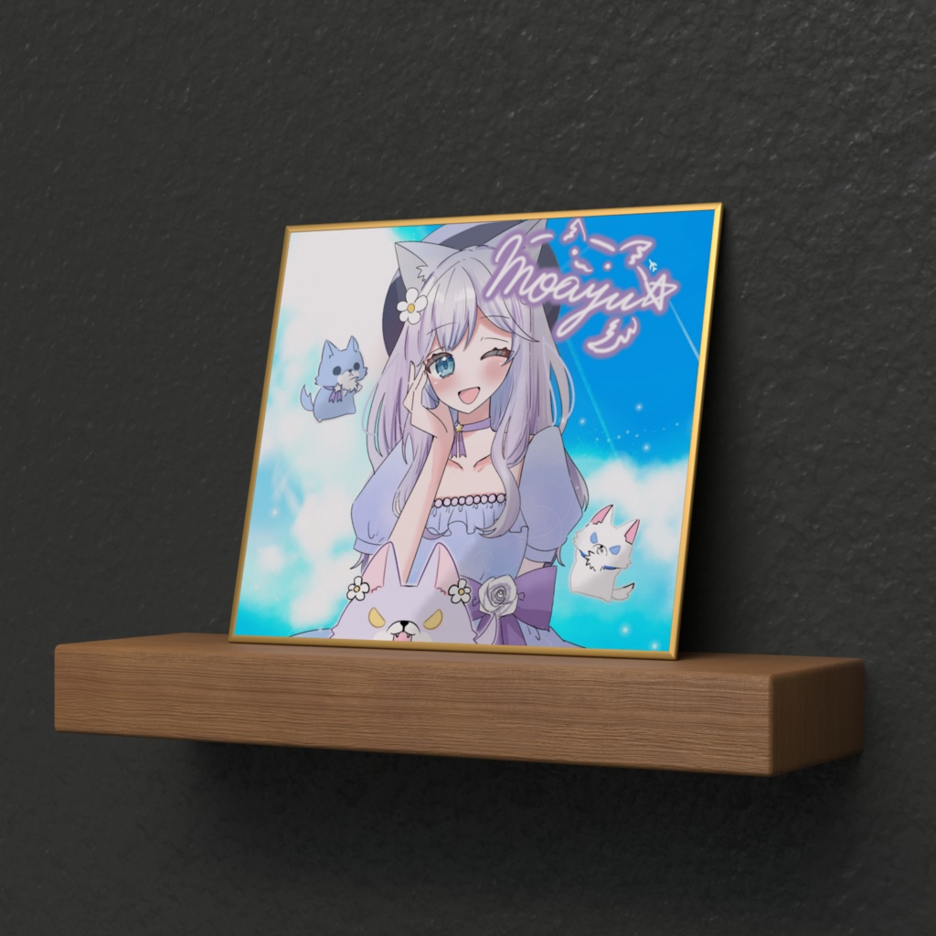 もあゆ半周年記念サイン入り色紙