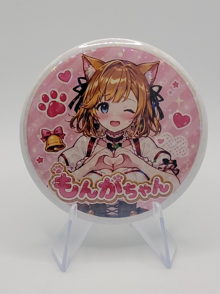 【新衣装記念】もんがちゃん プレミアム缶バッジ3種台座&シャツ&おまけ有り