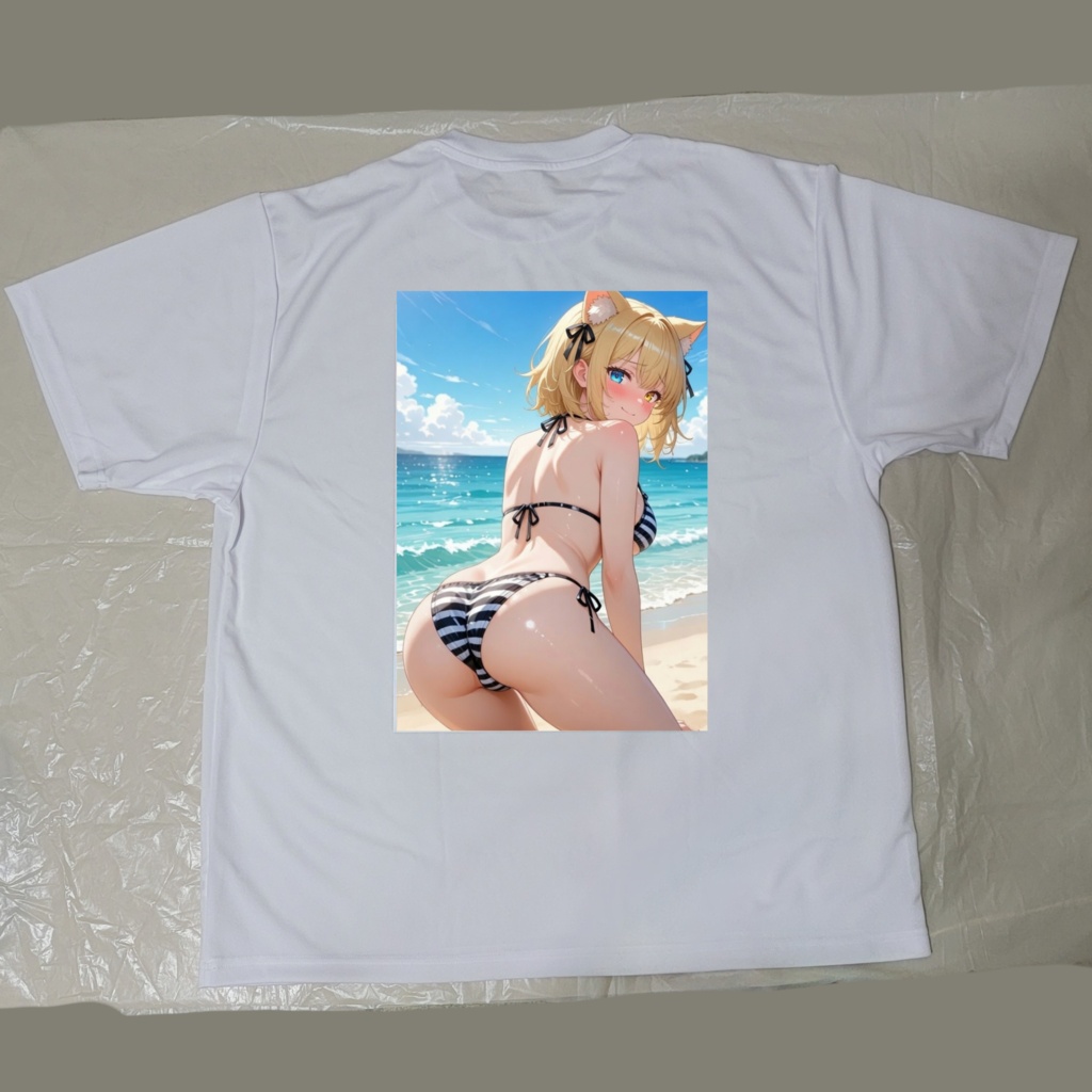 【3周年記念】新旧衣装もんがちゃんアクスタ&ロゴ&A3バックプリントプレミアムTシャツ&おまけ付き