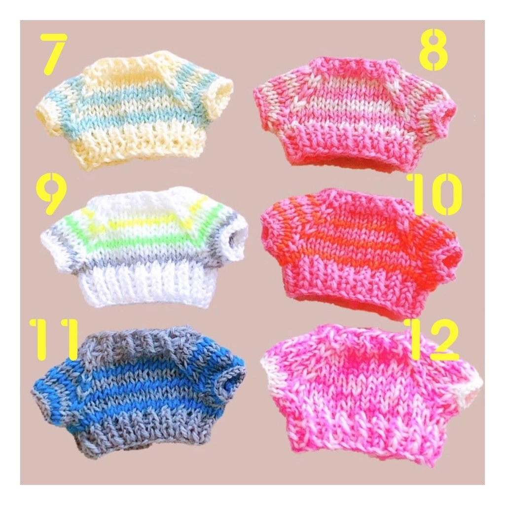 ぬい用 手編みセーター