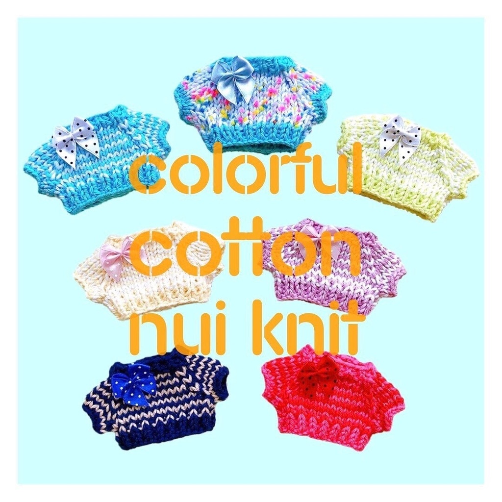 colorful cotton nui knit