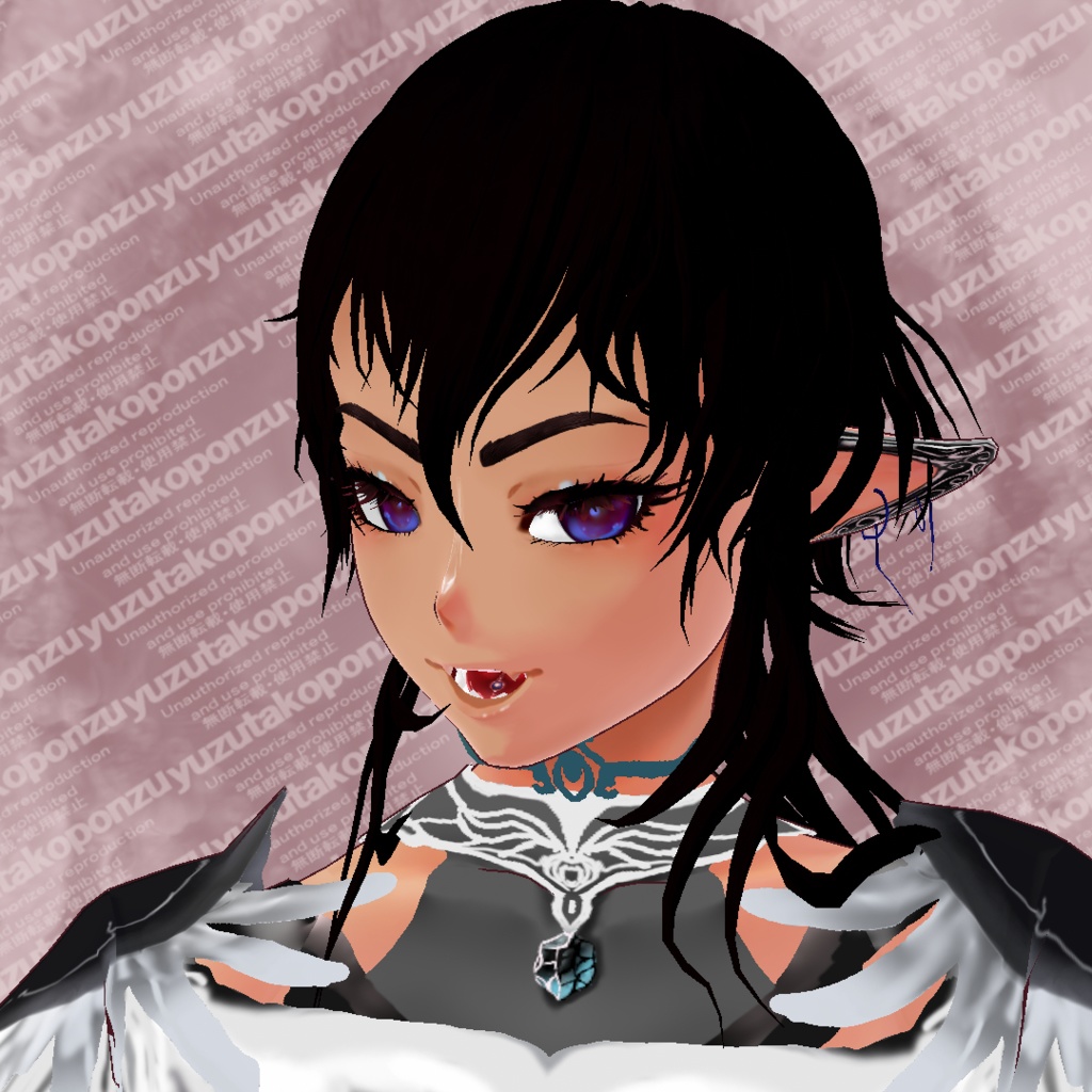 【vroid】魔女の耳飾り【フェイス用テクスチャ】