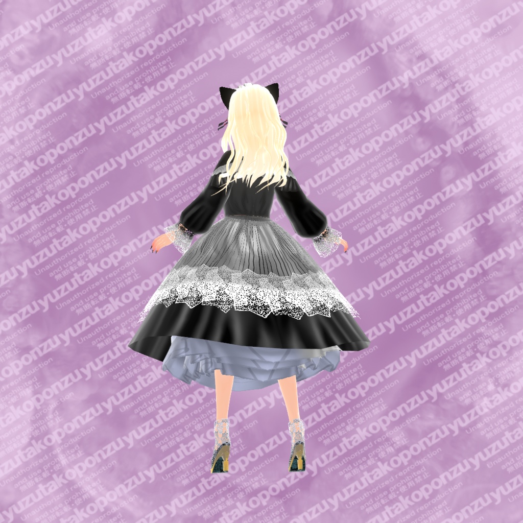 【vroid正式版】ドール・レースメイド◆うさの国シリーズ【vroid正式版】