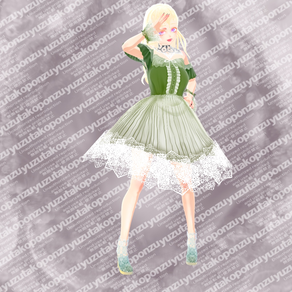 【vroid正式版】ドール・レースメイド◆うさの国シリーズ【vroid正式版】