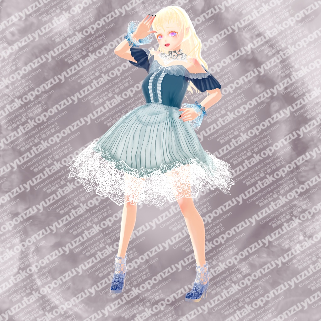 【vroid正式版】ドール・レースメイド◆うさの国シリーズ【vroid正式版】