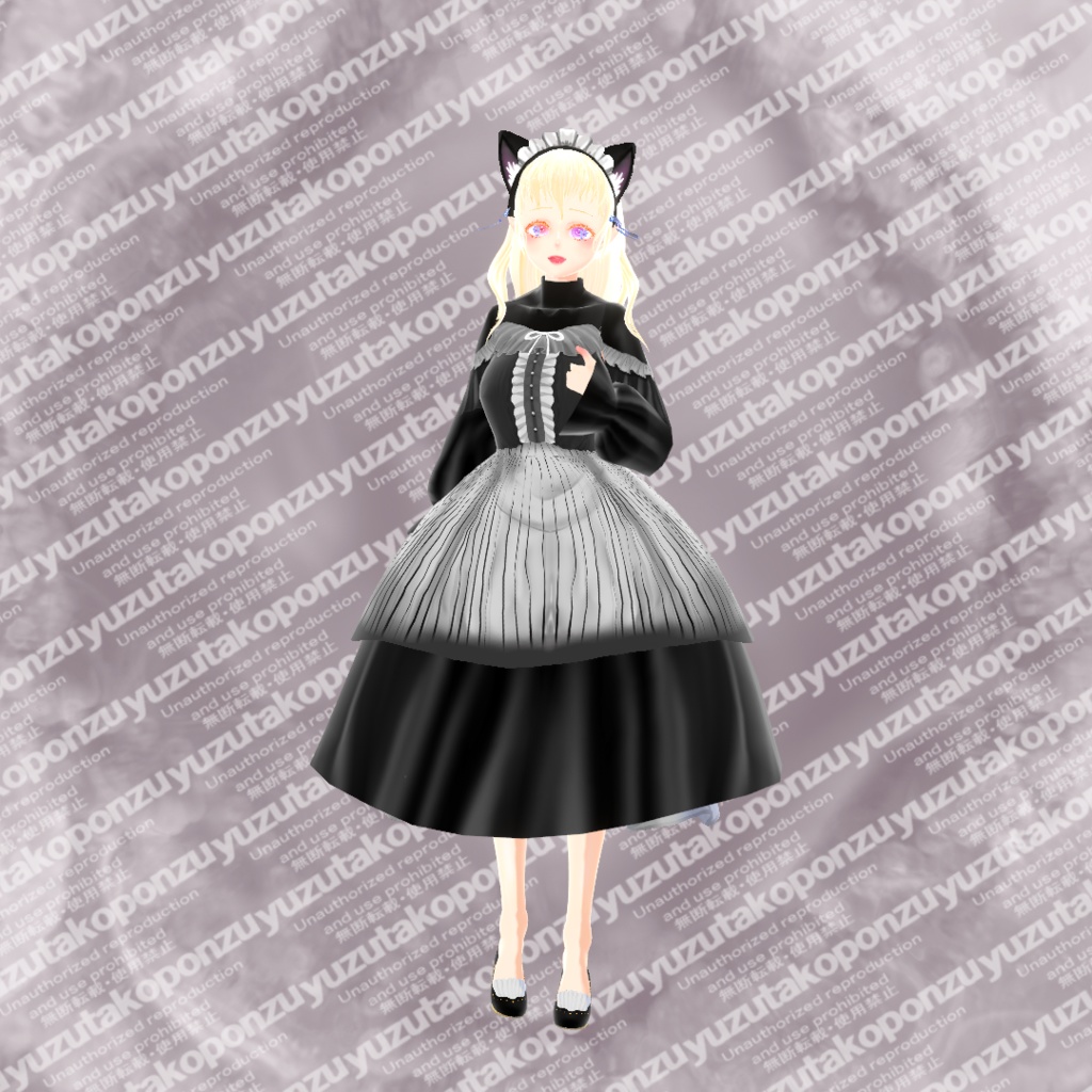 【vroid正式版】ドール・レースメイド◆うさの国シリーズ【vroid正式版】