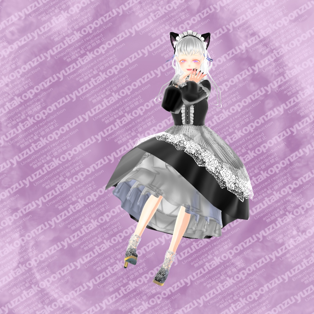 【vroid正式版】ドール・レースメイド◆うさの国シリーズ【vroid正式版】