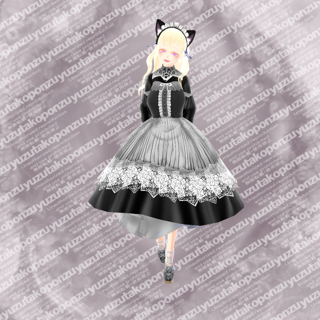 【vroid正式版】ドール・レースメイド◆うさの国シリーズ【vroid正式版】