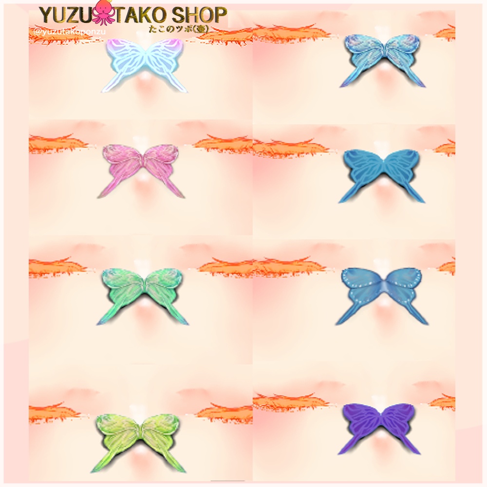 フェイス 蝶々デザインパック【vroid正式版】