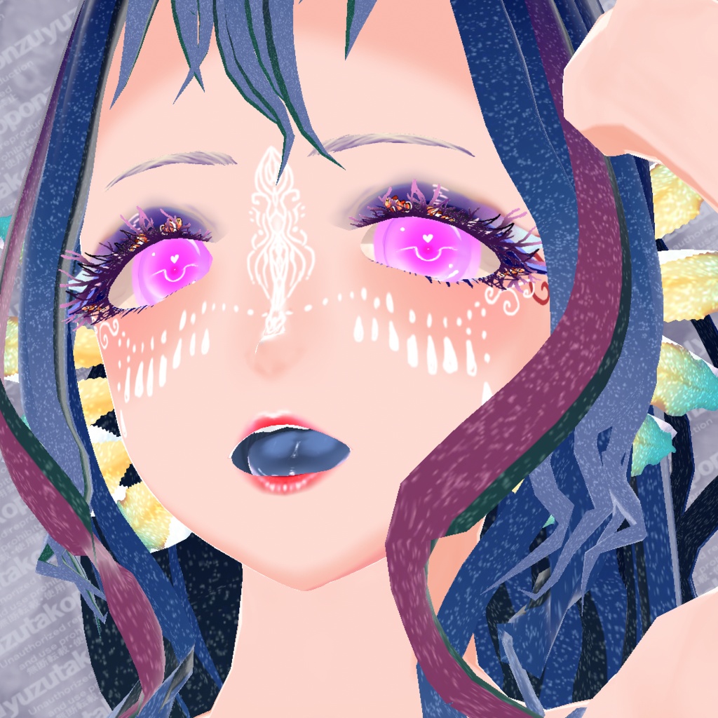 【テクスチャ】フェイスペイント 幻想【vroid正式版】