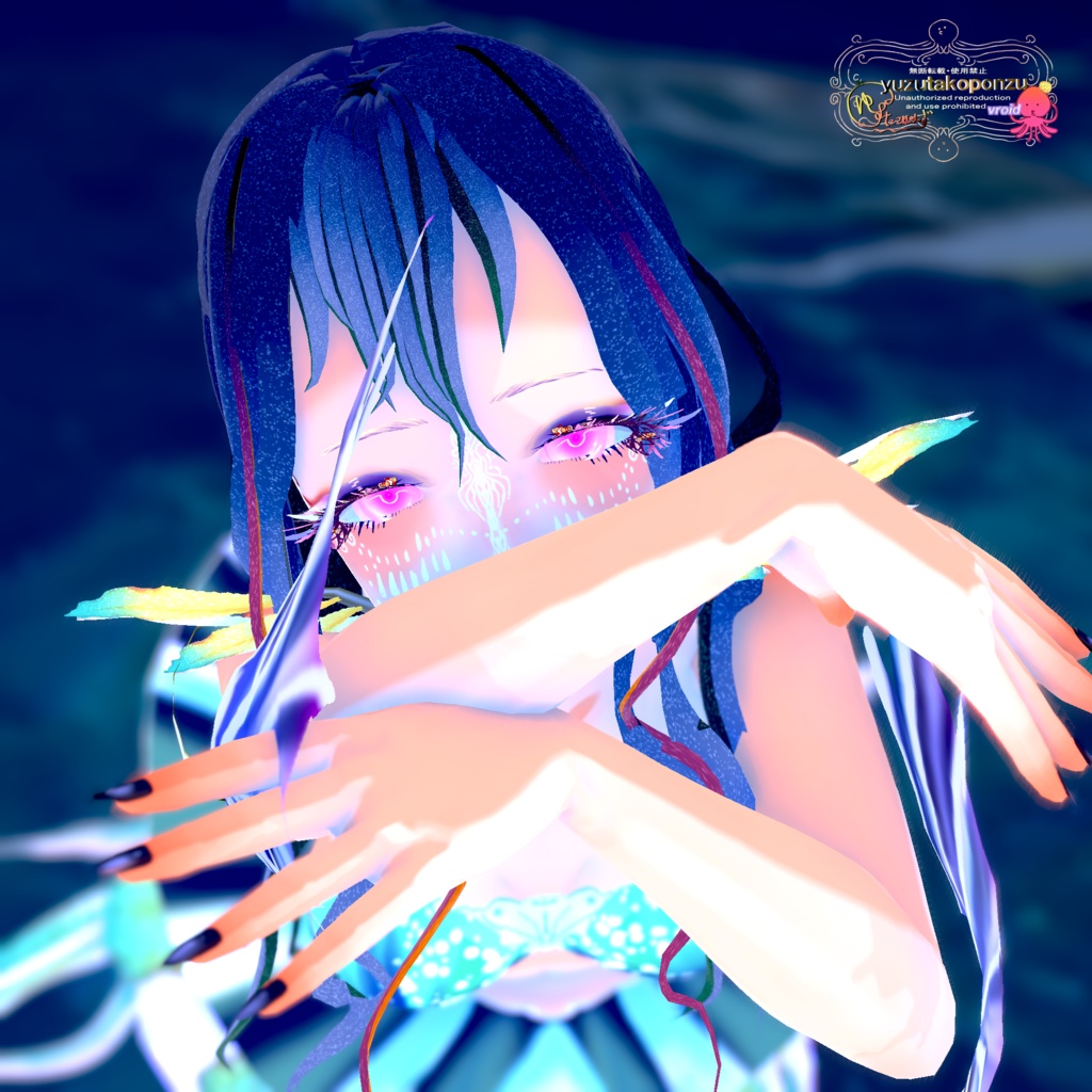 【テクスチャ】フェイスペイント 幻想【vroid正式版】