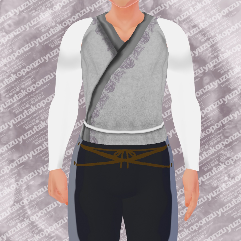 モノクロコントラスト 森の男子・狩り人 衣装セット【vroid正式版】